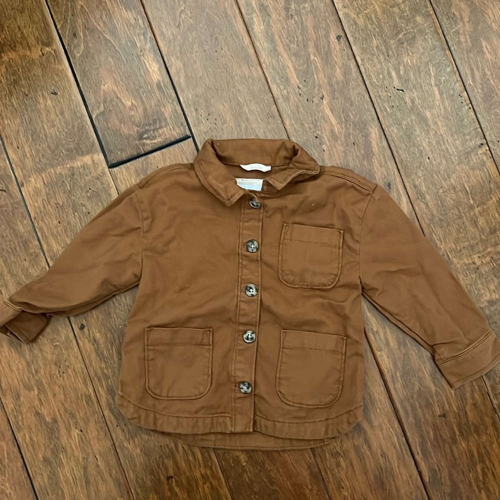 Old navy brown utility jacket 18-24 mo never worn no tags
